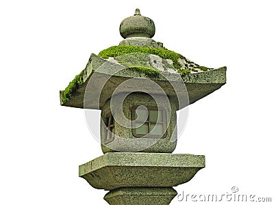 Japanese Stone Lamp Stock Photo