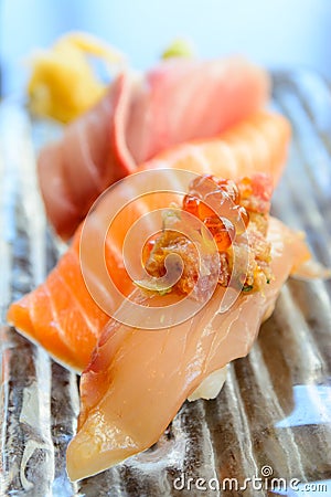 Japanese sushi dish Stock Photo