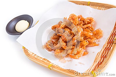 Japanese sweet fried shrimp Stock Photo