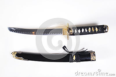 Japanese sword with a sheath Stock Photo