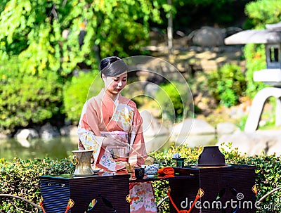 Japanese tea ceremony Editorial Stock Photo