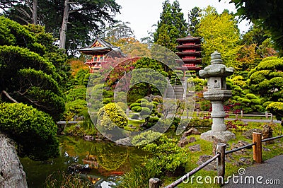 Japanese Tea Garden Stock Photo