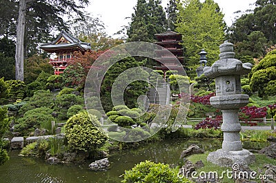 Japanese Tea Garden Stock Photo