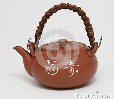 Japanese tea pot. Stock Photo