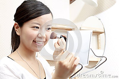 Asian women, makeup Stock Photo