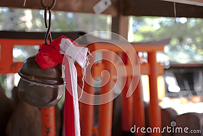 Japanese traditional bell Stock Photo