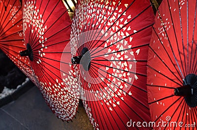Japanese Umbrellas Stock Photo