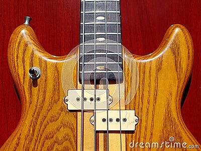 Japanese Vintage bass guitar Stock Photo