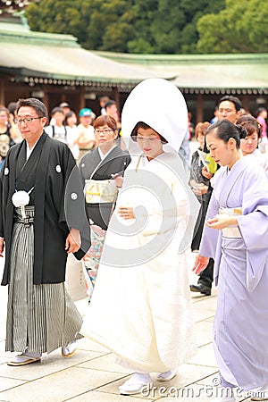 Japanese Wedding ceremony Editorial Stock Photo