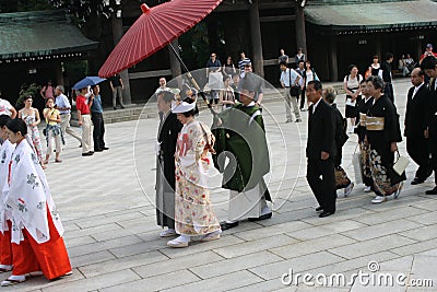 Japanese Weding Editorial Stock Photo