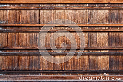 Japanese Wood Panel Stock Photo