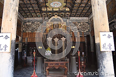 Japanesse ancient woodentemple Editorial Stock Photo