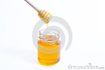 Jar of honey Stock Photo