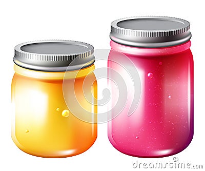 Jar with jam Vector Illustration