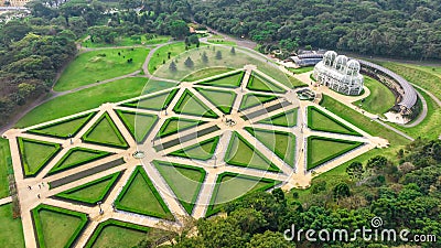 Curitiba, Parana, Brazil - 06.20.2024 - Jardim Botanico in Curitiba, Editorial Stock Photo