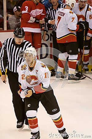 Jarome Iginla Skating Off After Fighting Editorial Stock Photo