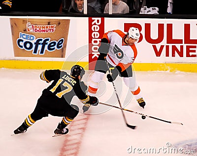 Jaromir Jagr and Milan Lucic (NHL Hockey) Editorial Stock Photo