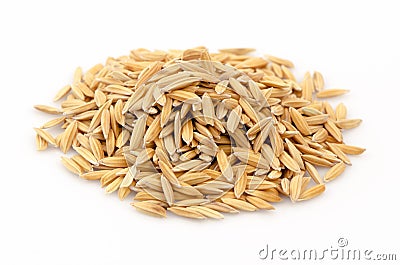 Jasmine rice husk. Stock Photo