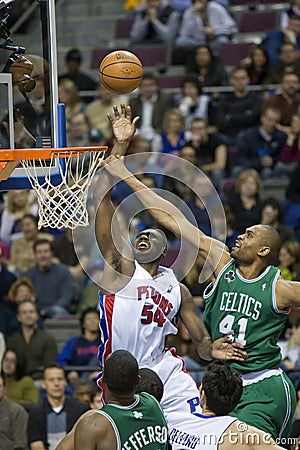 Jason Maxiell Gets Fouled Editorial Stock Photo