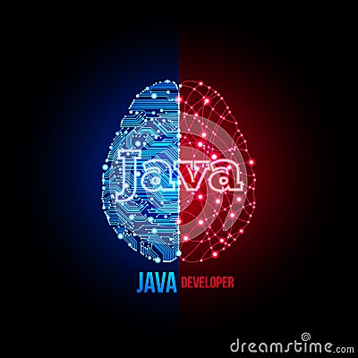 Java developer concept Stock Photo
