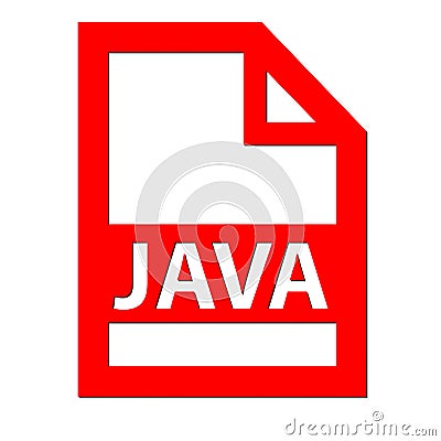 Java file icon Stock Photo