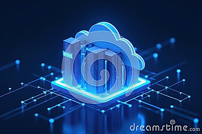 Java Hosting Platform Visualization Stock Photo