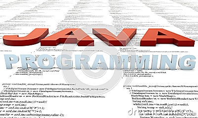 Java Programming Stock Photo