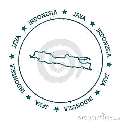 Java vector map. Vector Illustration