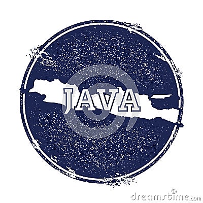 Java vector map. Vector Illustration