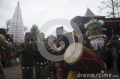 JAVANESE CHRISTIAN TRADITIONAL RITUAL Editorial Stock Photo