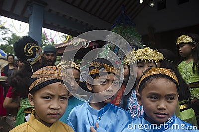 JAVANESE CHRISTIAN TRADITIONAL RITUAL Editorial Stock Photo