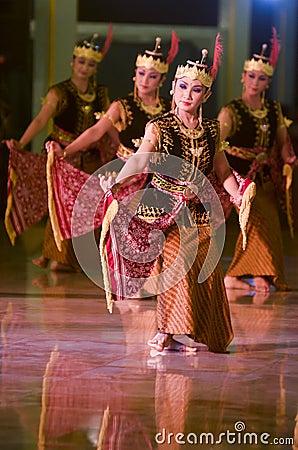 JAVANESE DANCERS Editorial Stock Photo