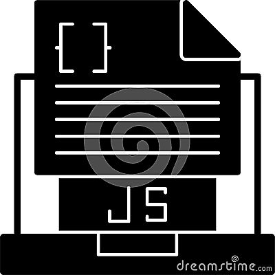 Javascript File Vector Icon Design Vector Illustration