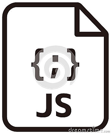 Javascript icon | Major programming language vector icon illustration Vector Illustration