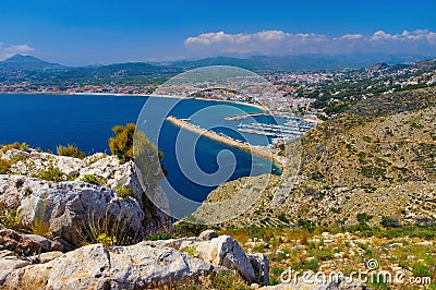 Javea, Xabia on the coast of Costa Blanca Stock Photo