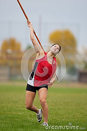 Javelin throw Stock Photo