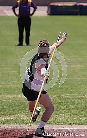 Javelin Thrower Stock Photo