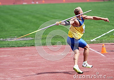 Javelin throwing Editorial Stock Photo