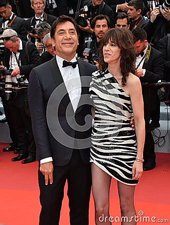 Javier Bardem & Charlotte Gainsbourg Editorial Stock Photo