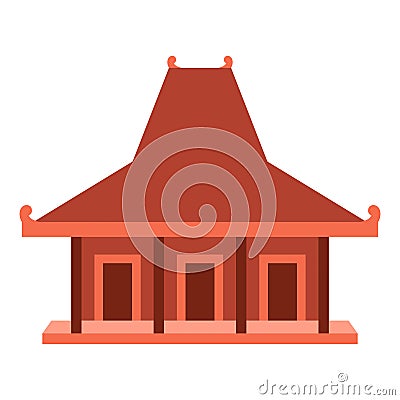 Jawa or javanese traditional house vector illustration design Vector Illustration