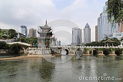 Jaxiu pavilion in guinyang,china Editorial Stock Photo