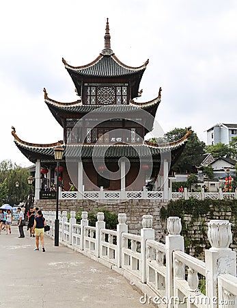 Jaxiu pavilion in guinyang,china Editorial Stock Photo