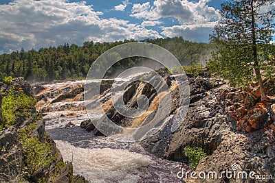 Jay Cooke State Park is on the St. Louis River south of Duluth i Stock Photo