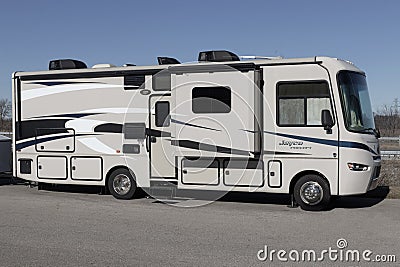 Jayco Precept RV. Jayco is part of Thor Industries and builds recreational vehicles, motorhomes and fifth wheels Editorial Stock Photo