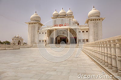 Jaygurudev Temple and detail in India Stock Photo