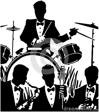 Jazz Band Vector Illustration