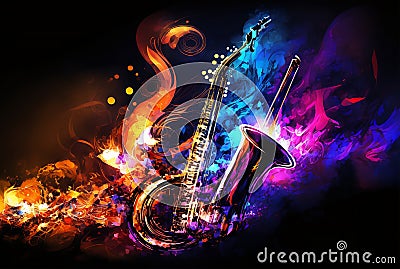 Jazz impression abstract Stock Photo