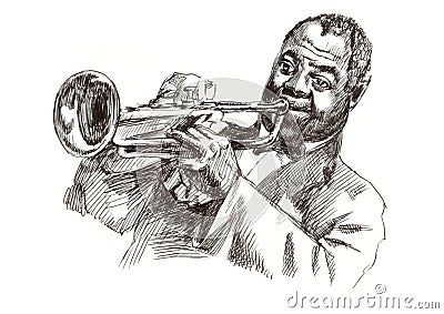 Jazz man Stock Photo