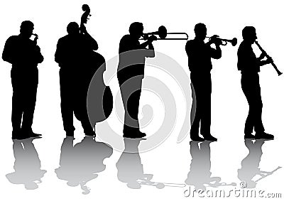 Jazz music concert Vector Illustration