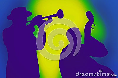 Jazz musicians Stock Photo